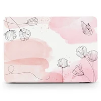 hand drawn floral for macbook air 13 case flowers m1 a2337 a2179 2020 watercolor 13 3 inch a1932 a1466 matte painted shell cover