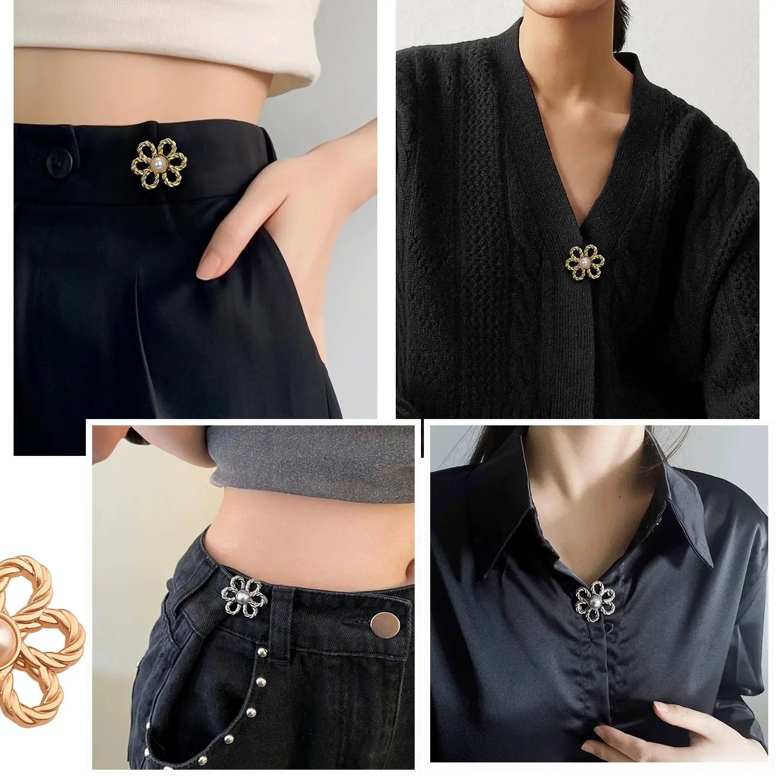 Регулируемые металлические красочные пуговицы Talium пары для брюк и юбок сменные