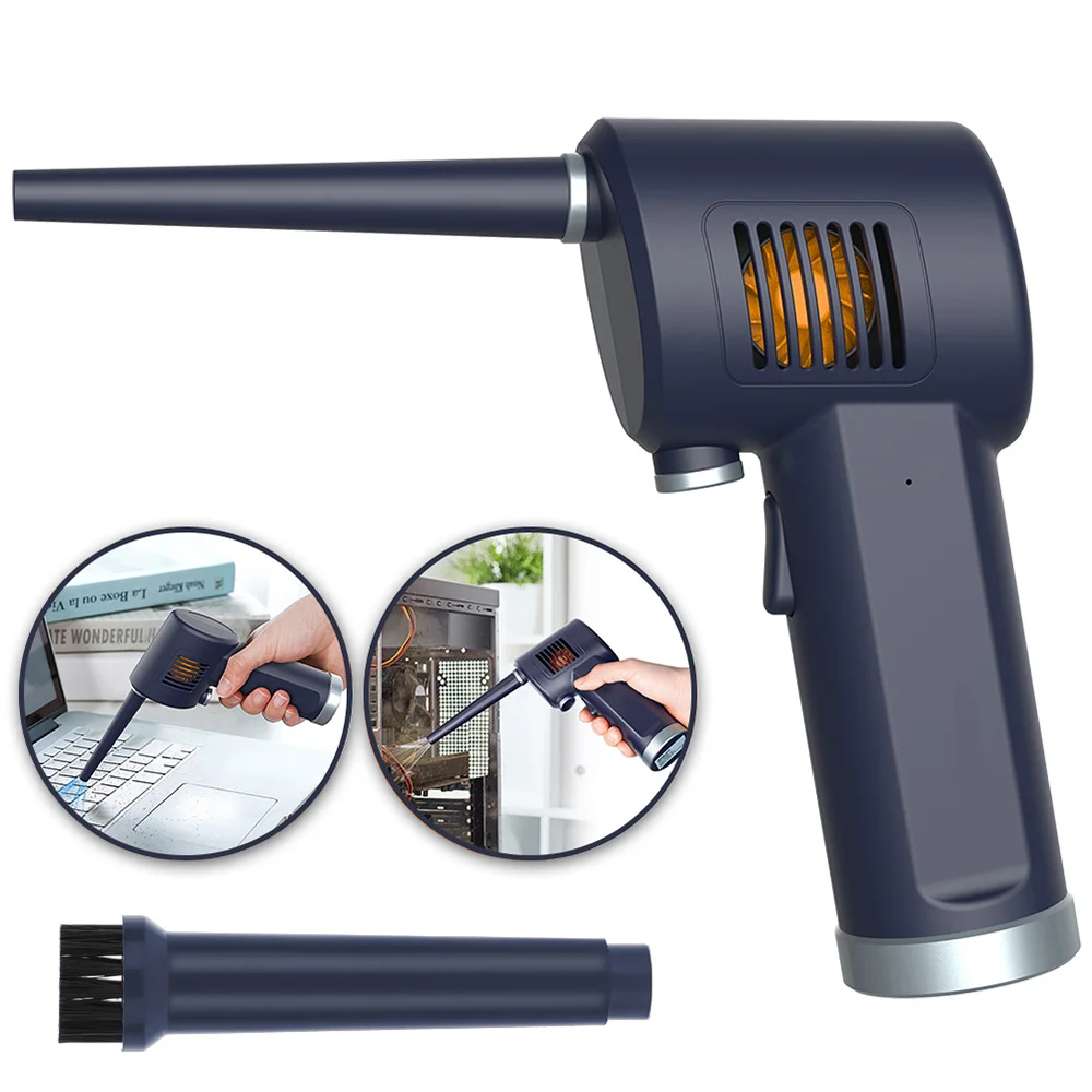 

Беспроводная воздуходувка, портативная перезаряжаемая воздуходувка, инструмент для очистки компьютерной клавиатуры, ручной мини-пылеочис...