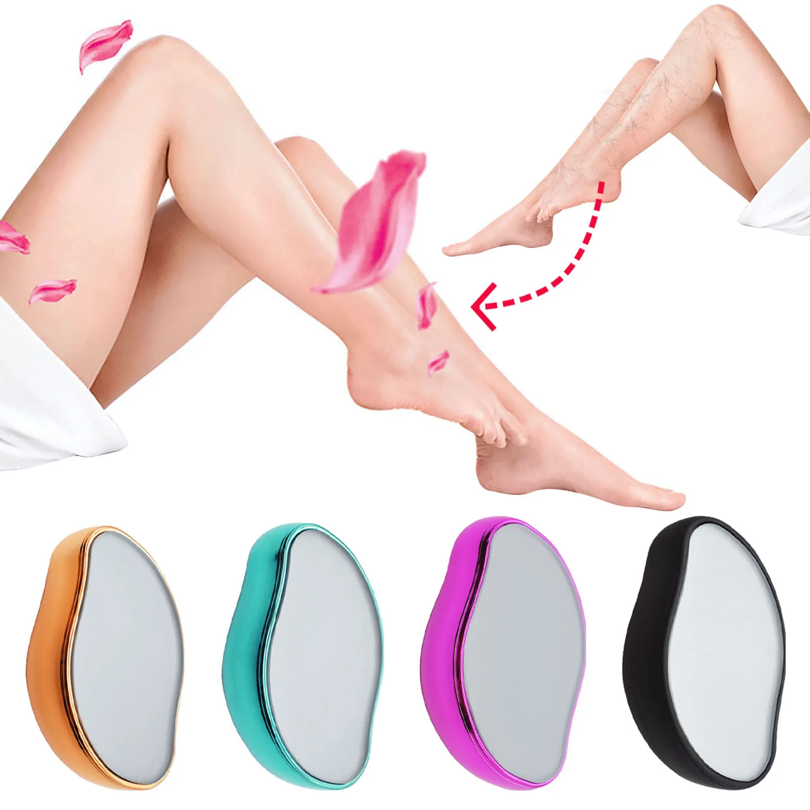 

Hair Removal Epilators Easy Cleaning Reusable Portable Easy To Use Crystal Hair Eraser For Arm Back Body Leg Women And Men 2022