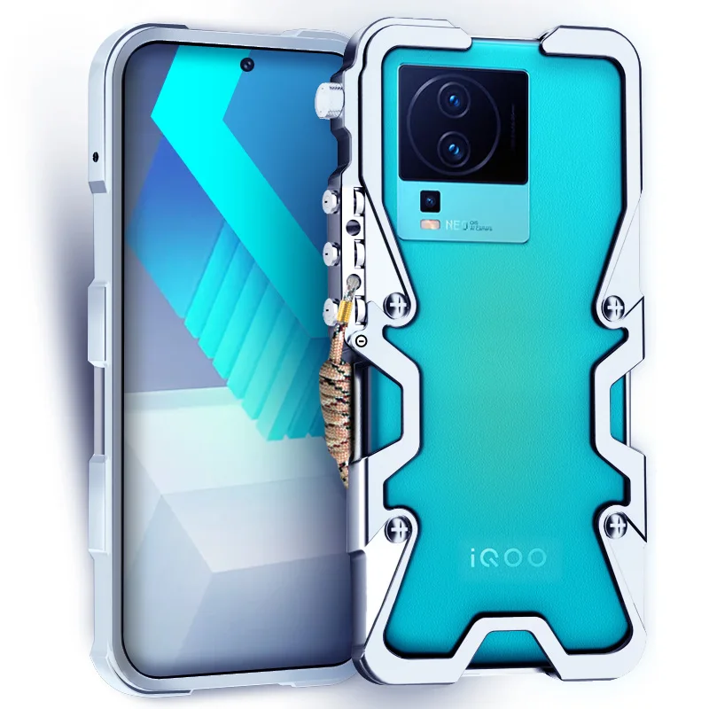 Роскошные армированные металлические алюминиевые Чехлы для телефона бампер Vivo