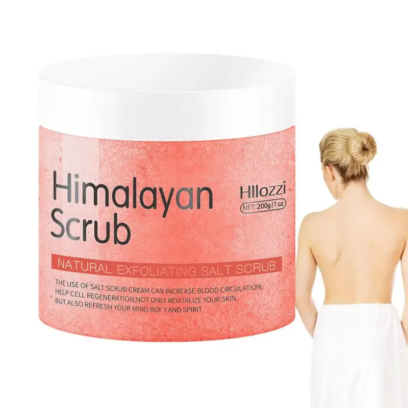 

Himalayan Salts Body Scrub Natural Exfoliator For Body Moisturizes Skin Salt Scrub Deep Cleansing Pink Himalayan Sea Salt Body