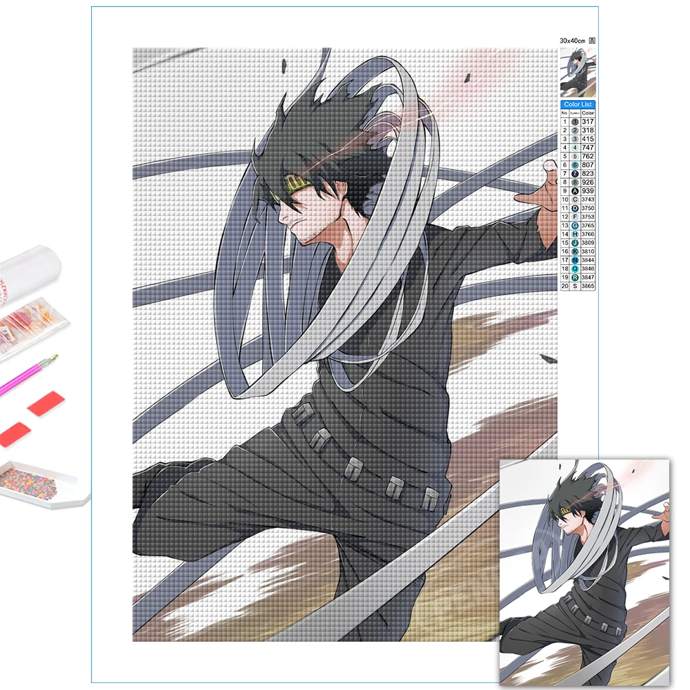 

My Hero Academia Roles Portrait 5D Diamond Paintings Adventure Anime Full Round Drill Embroidery Posters Home Decor Cross Stitch