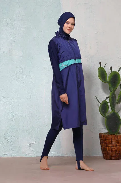 

IQRAH Jowl GAME H-2508-19 Gulin Navy Blue Full Off Hijab swimwear