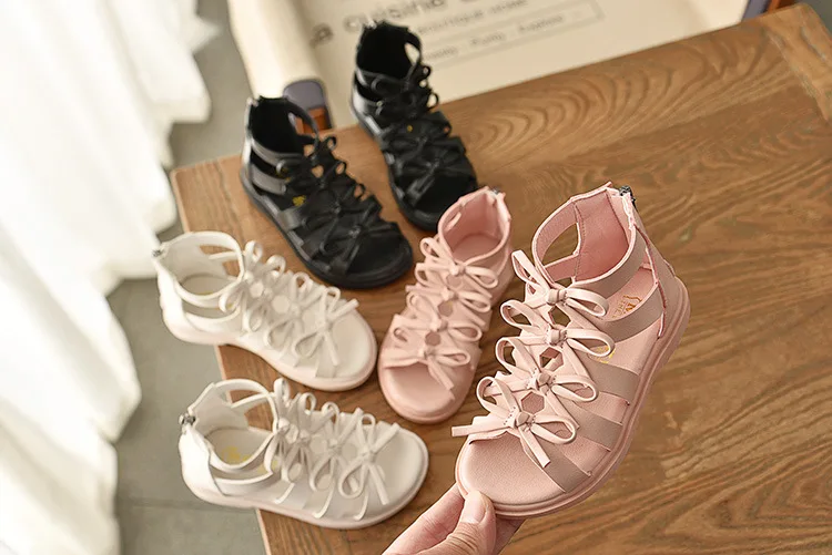 

Hot sell summer fashion Roman boots High-top girls sandals kids gladiator sandals toddler child sandals girls high quality shoes