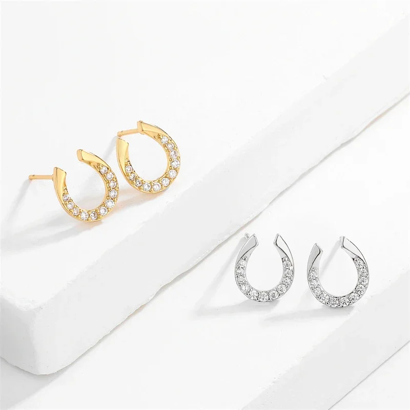 Серьги-гвоздики UILZ геометрической формы для женщин минималистичные серьги