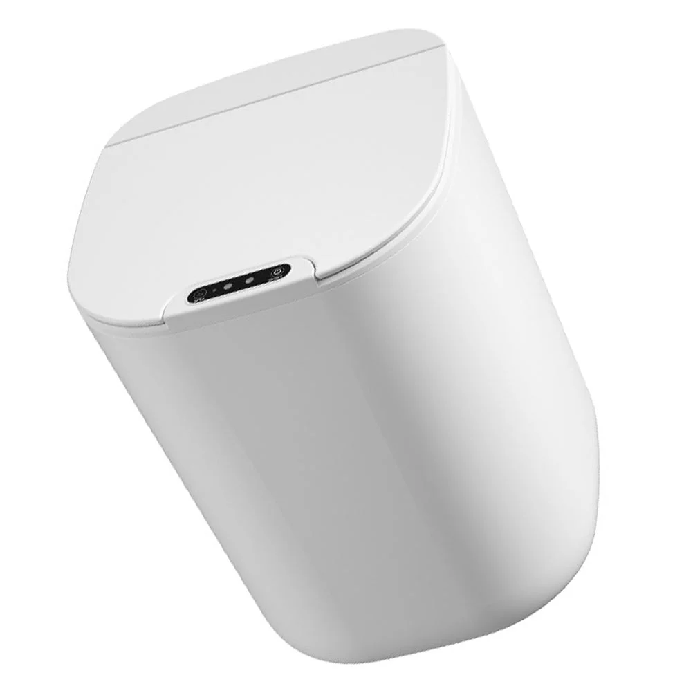 

1pc Smart Sensor Trash Can Automatic Induction Dustbin Useful Garbage Can(White)