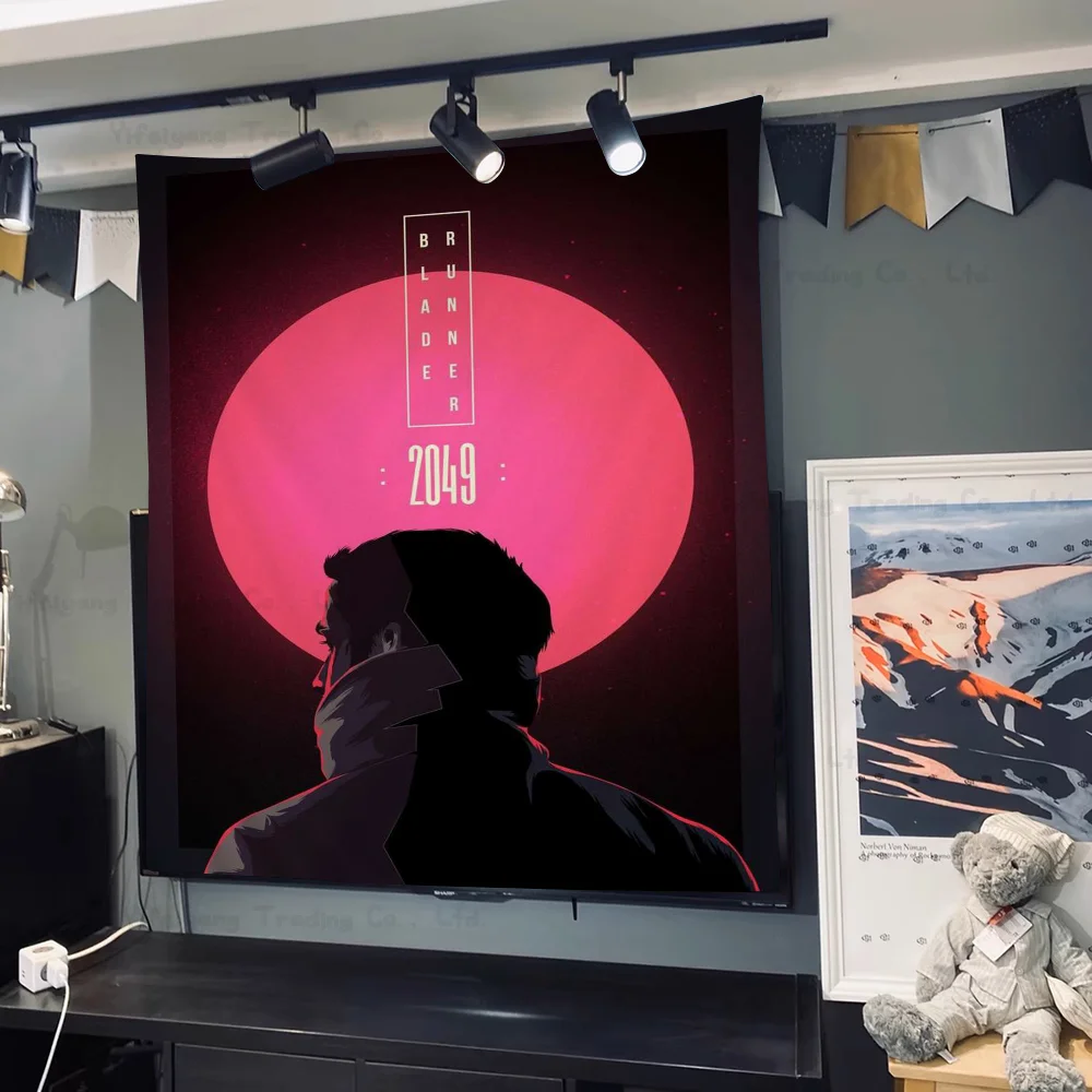 Бегун с лезвием из фильма красочный гобелен настенный цветком хиппи настенные