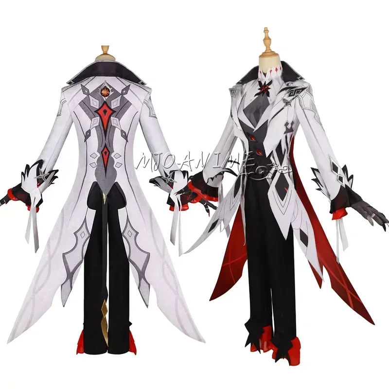 Косплей Костюм гарлекина парики Genshin Impact Fatui Униформа харлекина Knave Eleven Harbingers
