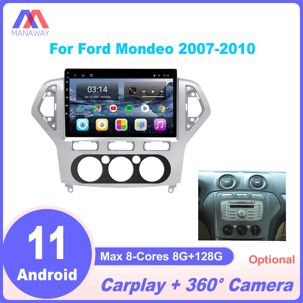 

10" Android Player For Ford Mondeo 2007-2010 DSP CarPlay Car Radio Stereo Multimedia Video MP5 Navigation GPS 2Din