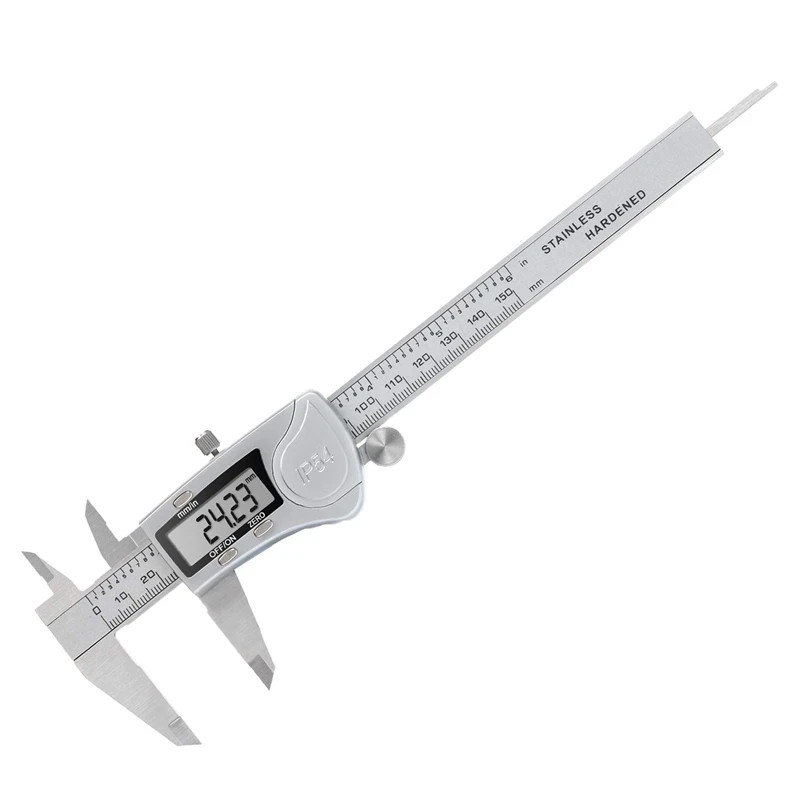 

HOT Digital Vernier Caliper IPX54 Waterproof Stainless Steel 150Mm / 6 Inch For Diameter Depth Gauge With LCD Display Device
