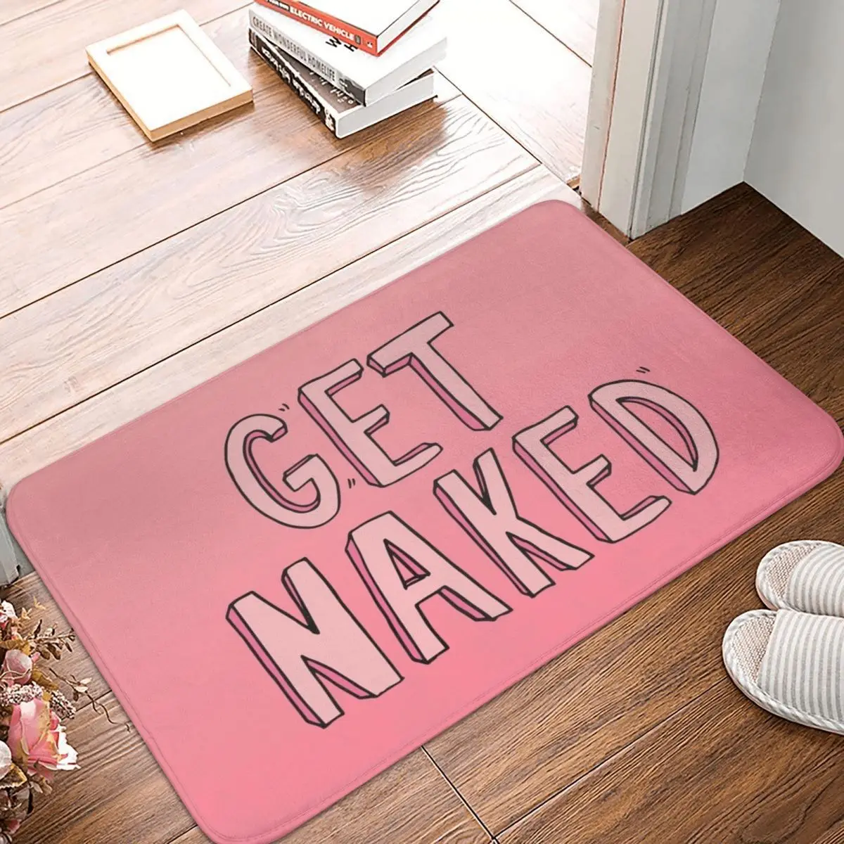 

Get Naked Doormat Anti-skid Super Absorbent Bath Mats Home Entrance Rugs Kitchen Bedroom Carpet Hallway Footpad