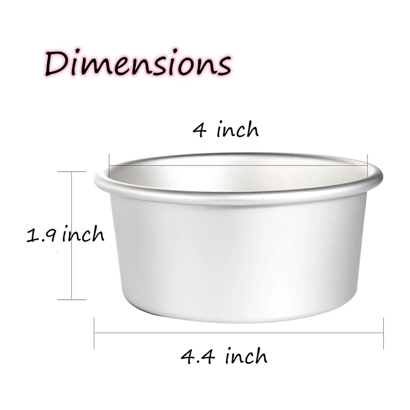Акция! Форма для торта 4 дюйма набор из 6 сковородки с антипригарным рисунком |