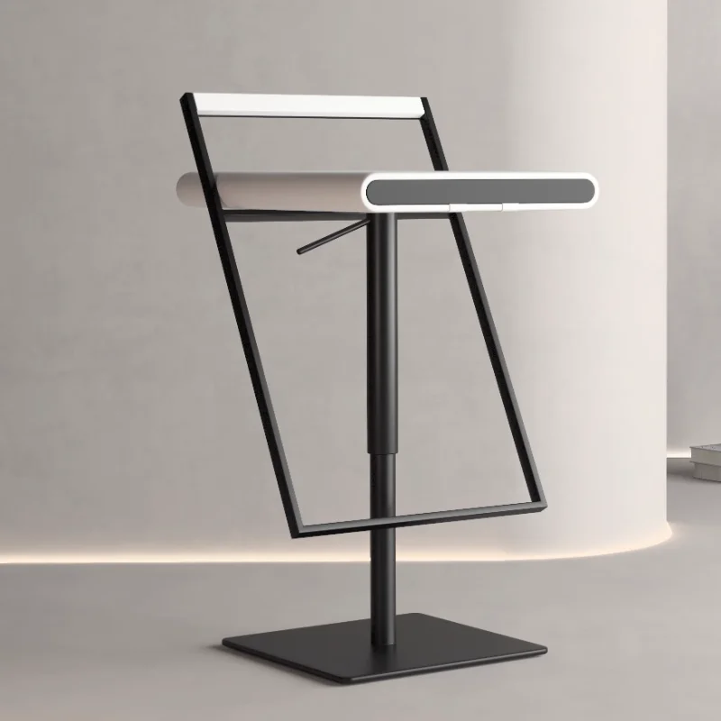 

Metal Nordic Bar Stool Modern Lift Swivel Reinforce Reception Dining Chairs Minimalist Chaises Salle Manger House Furnishings
