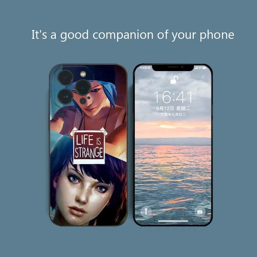 Чехол для телефона L-Life Is Strange-E iPhone 16 15 14 13 12 Mini 11 Pro XS Max X XR SE5 6 7 8 Plus мягкий