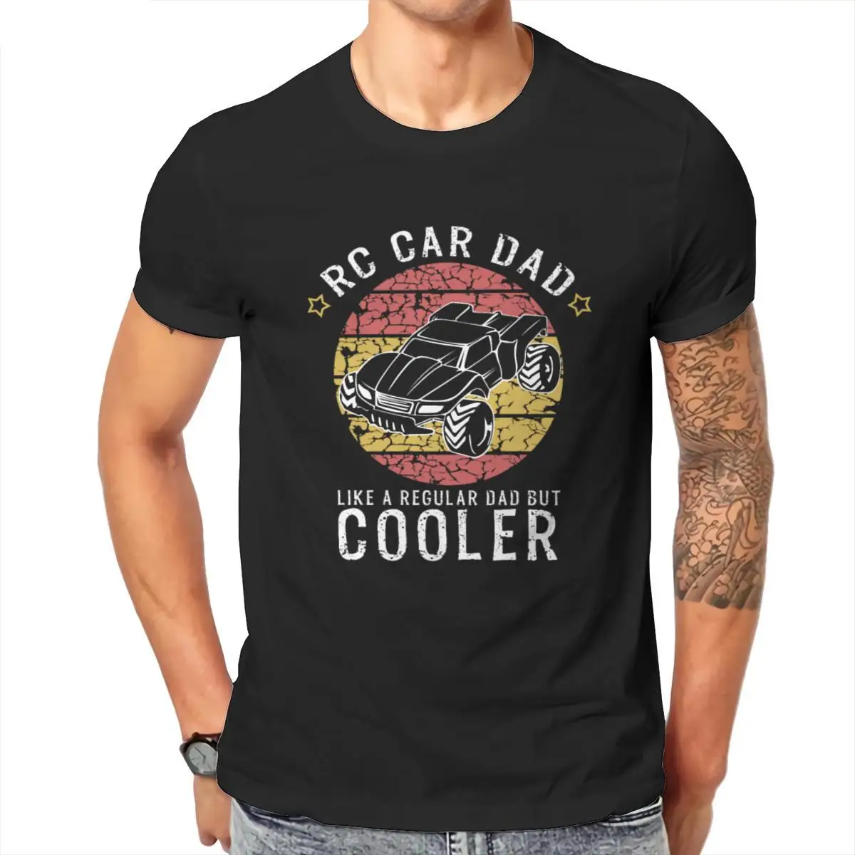 

Wholesale RC Car Dad Like a Regular Dad But Cooler Car Gift Mens T-Shirt Streetwear Groot New Female Tees 105195