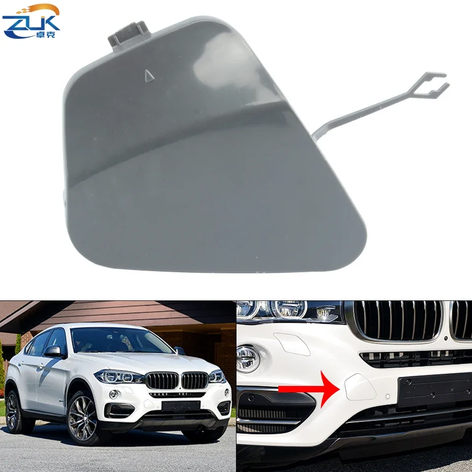 

Чехол с клапаном для переднего буксирного крюка ZUK 51117422901 Для BMW X6 F16 2015-2019 Неокрашенная накладка, не фото M Edition