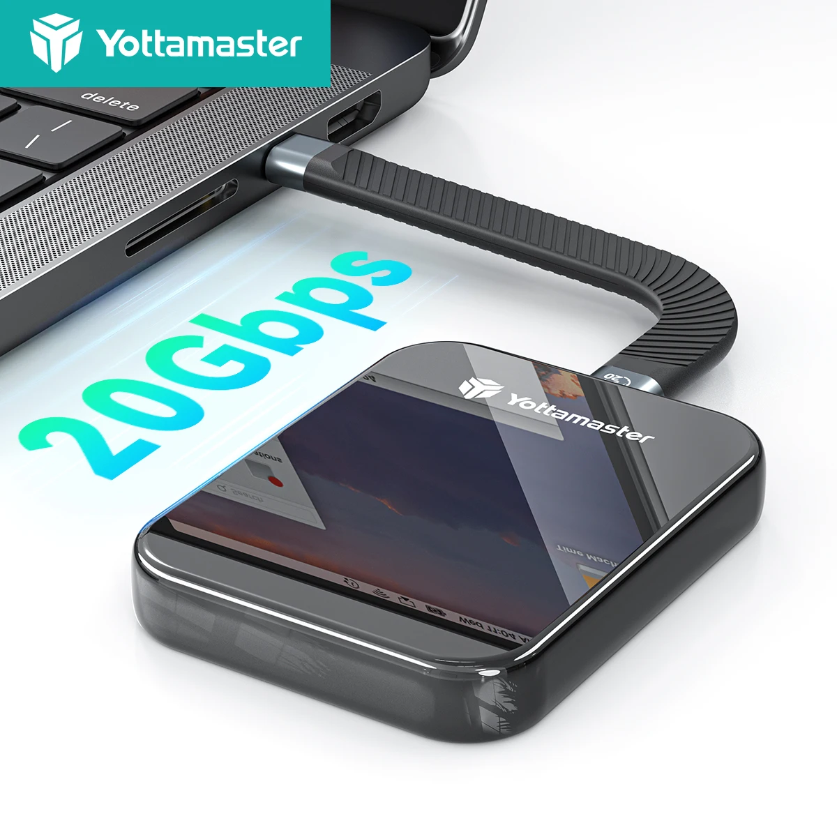 Yottamaster 20 Гбит/с Портативный SSD Внешний твердотельный накопитель ...