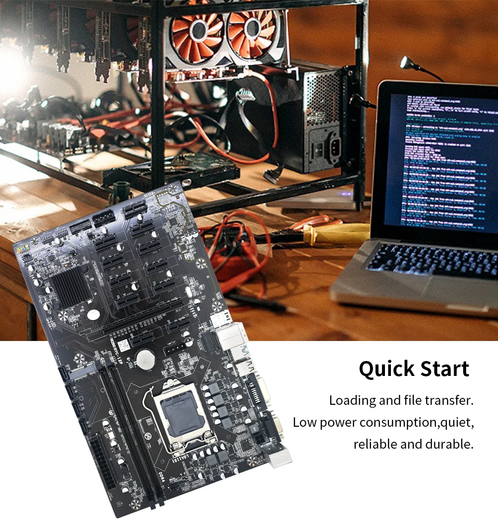 Комплект материнской платы для майнинга B250 BTC с процессором G3900 DDR4 8 Гб памяти LGA 1151