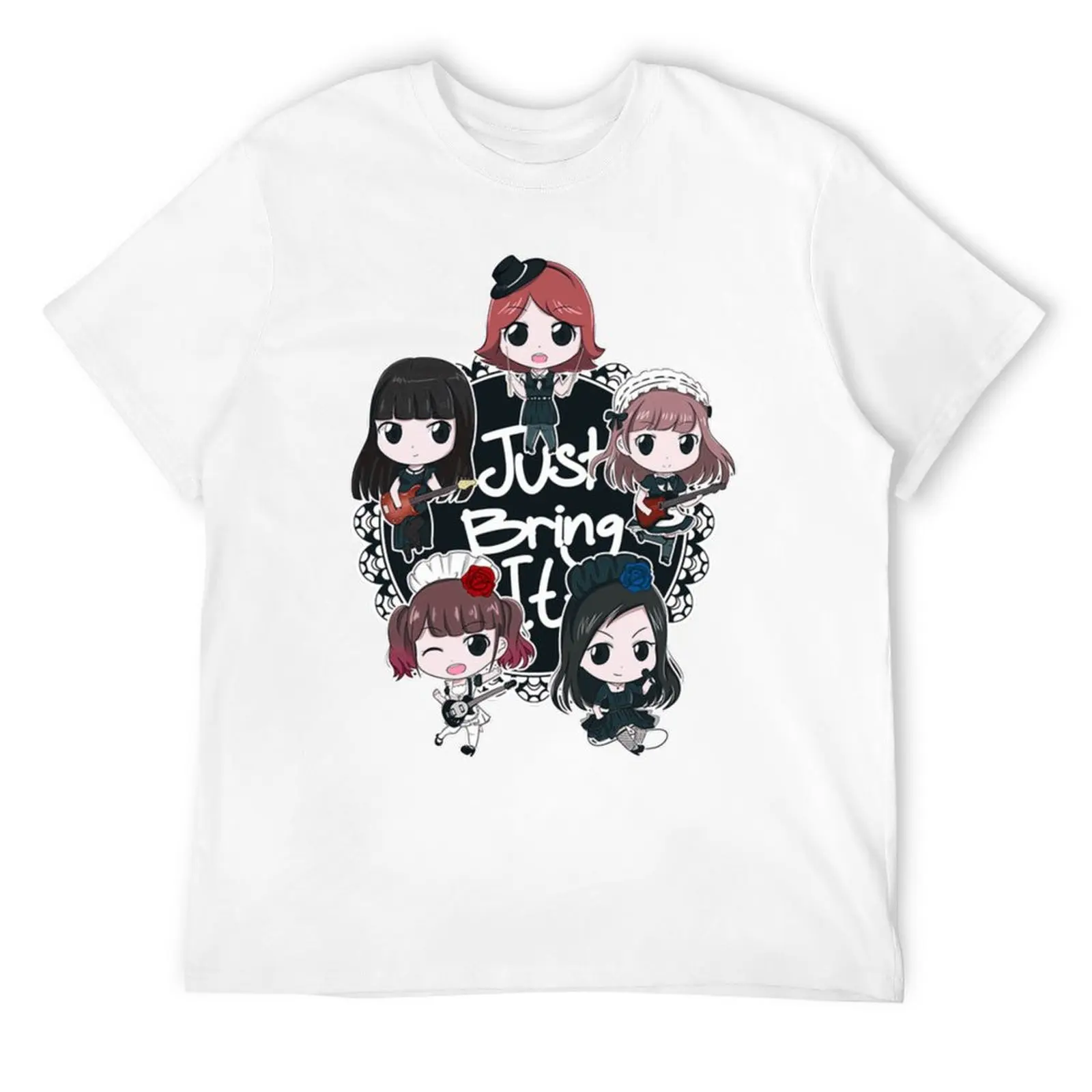 

Футболки с надписью «Just Bring It Band» для мужчин и женщин, смешные футболки из 100% хлопка с круглым вырезом, футболка с коротким рукавом, женские т...