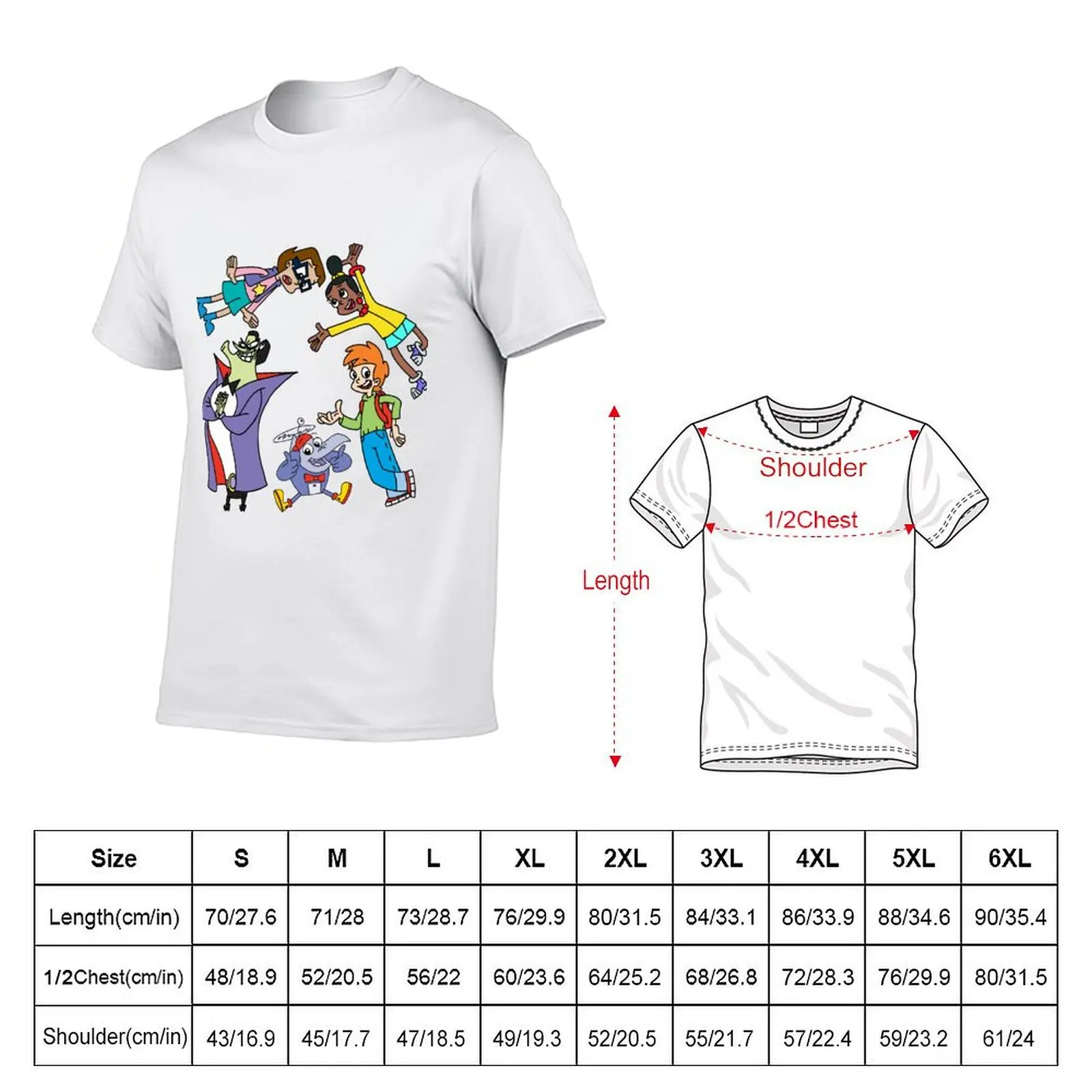 Фото Комбинированный комплект футболок Cyberchase Digit, Hacker, Inez, Jackie, Matt, удобная рабочая футболка №2