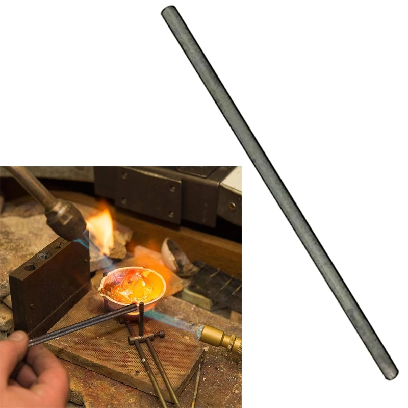 

1 Pc 15cm Graphite Crucible Stir Bar Rod Long Carbon Stirring Sticks for Crucible Melting Casting Refining Gold Silver Copper
