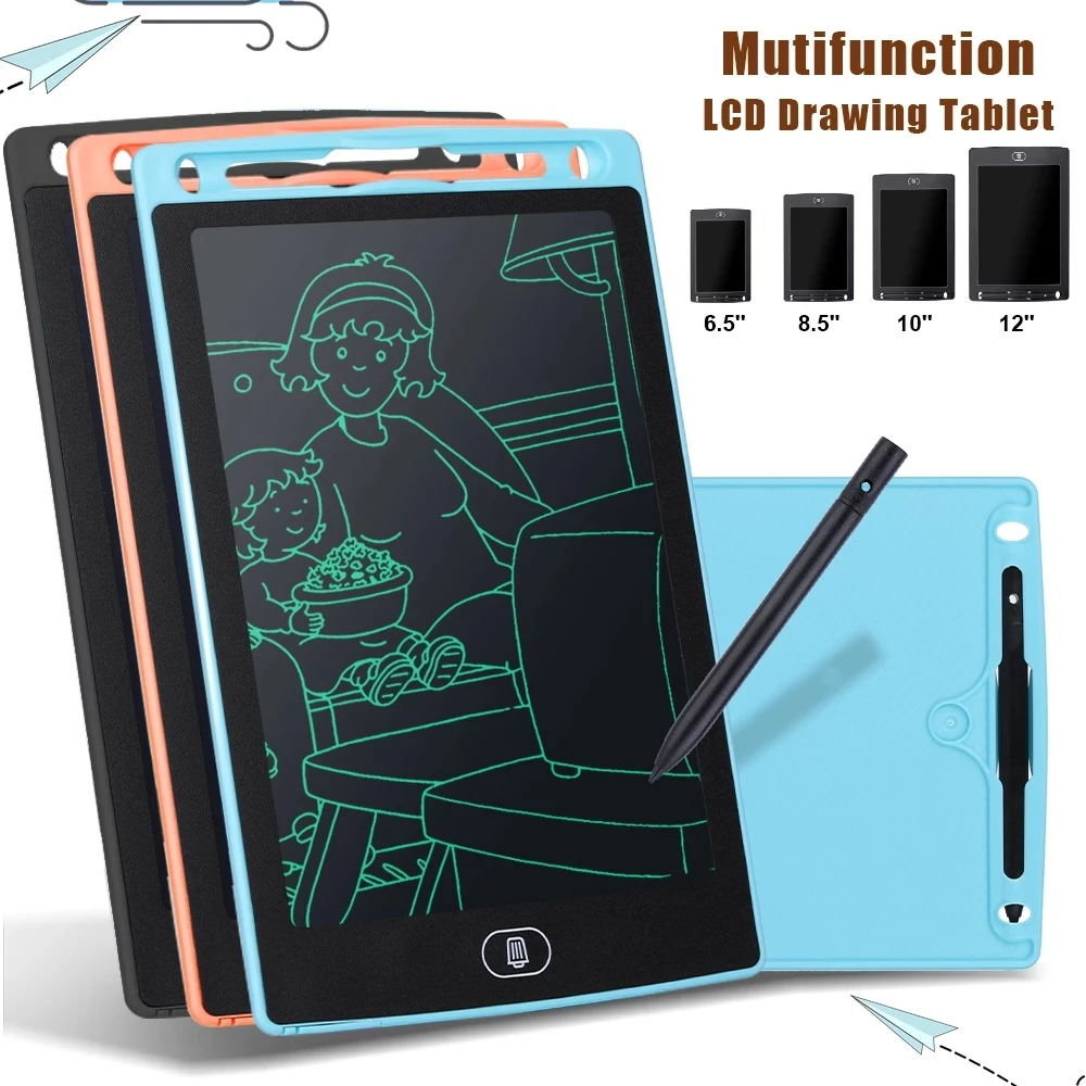 6.5/8.5/10/12 inch LCD Drawing Tablet For Children's Toys Painting Tools Electronics Writing Board Boy Kids Educational Toys