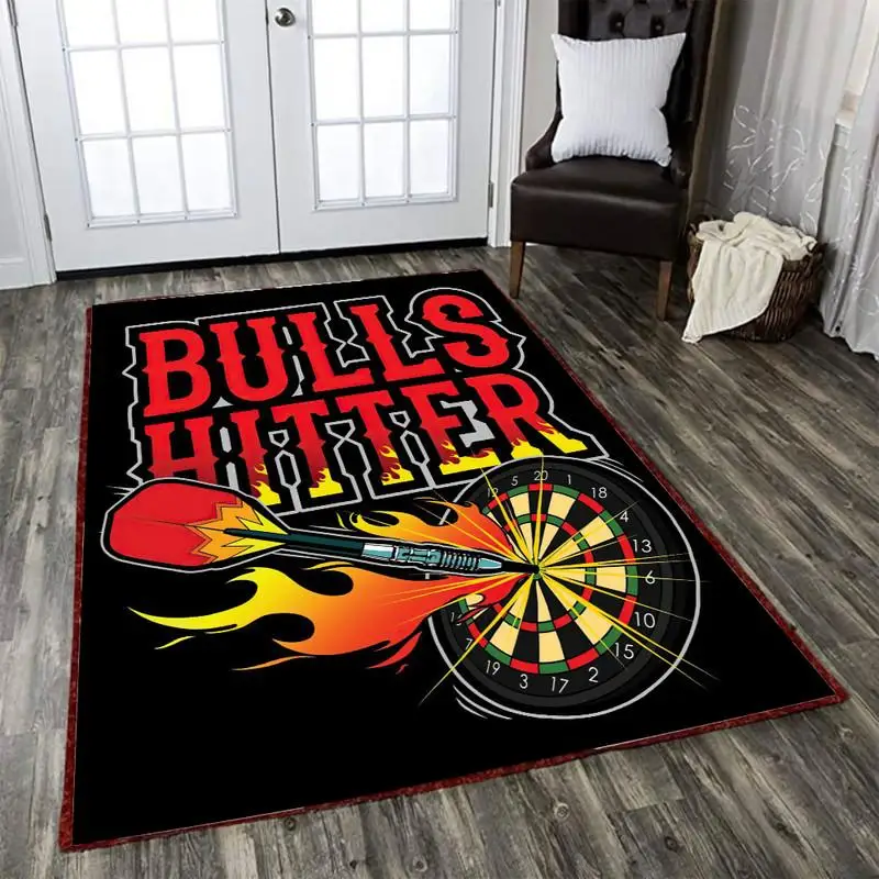 

Darts Player Lover Custom Name Club Area Rug 3D All Over Printed Room Rug Mat Rugs Anti-slip Large Rug Carpet Home Decoration -2