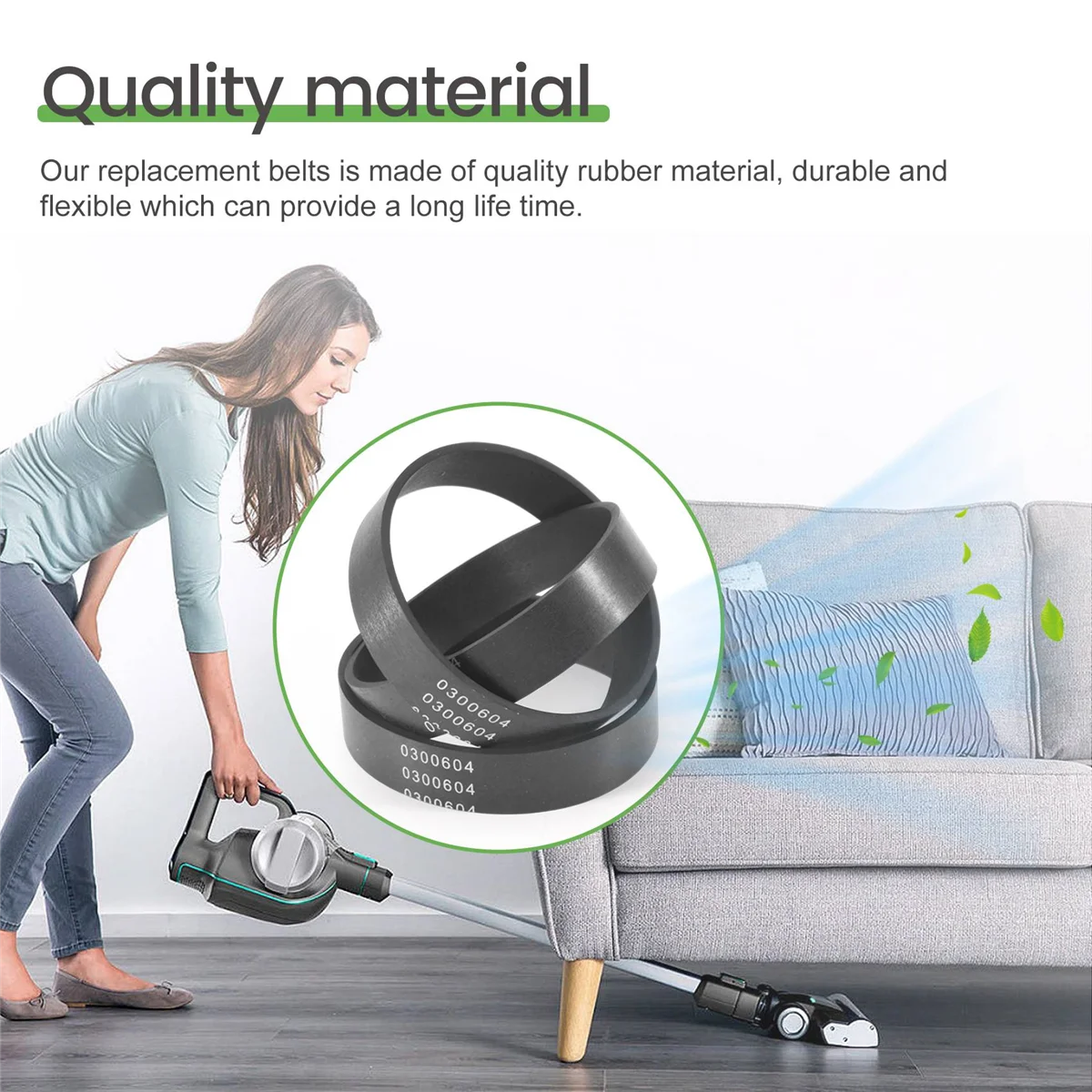 Сменные ремни для пылесоса Oreck XL 0300604 8 шт.