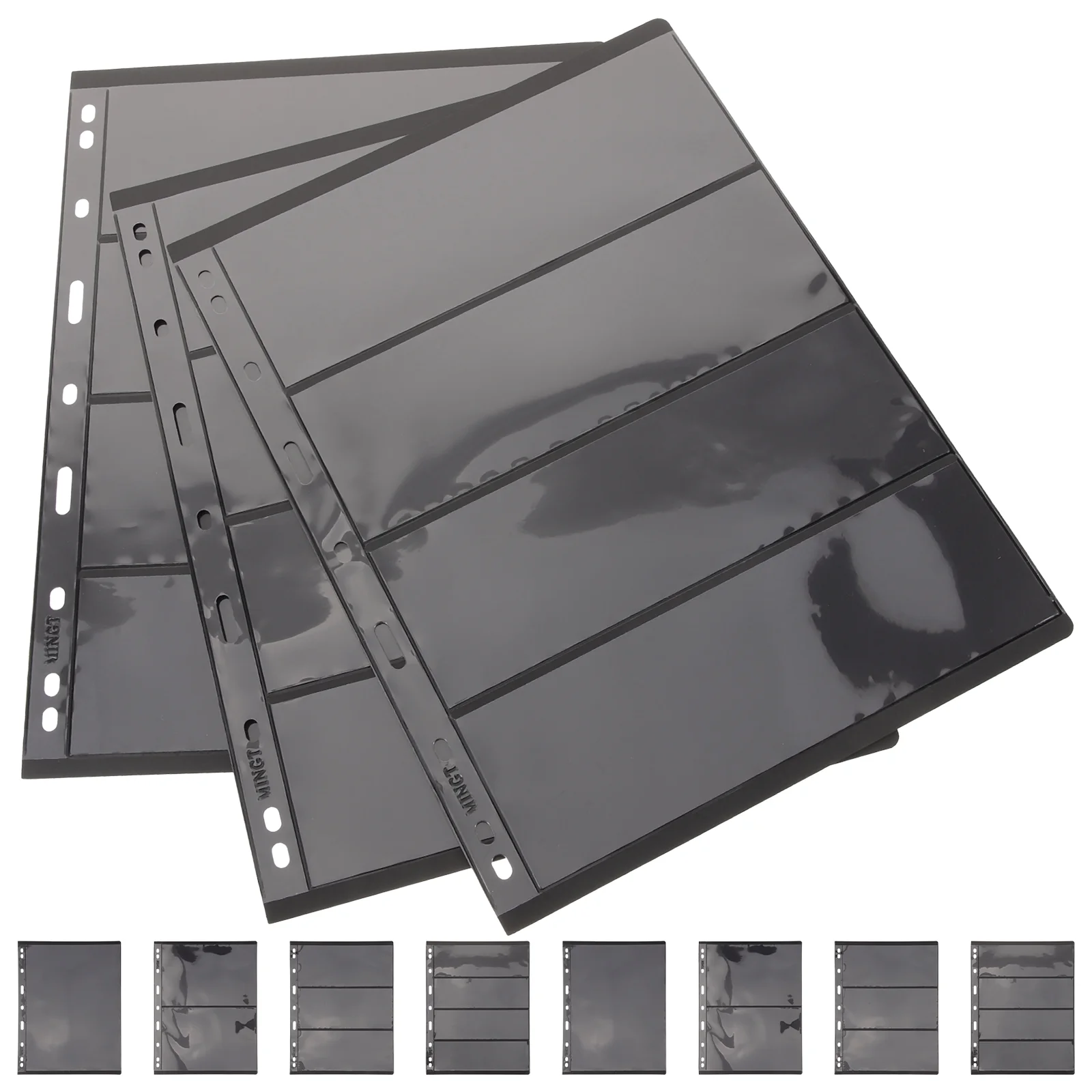 

20Pcs Portable Stamp Album Binder Stamp Collecting Book Loose-leaf Stamp Holder for Collection