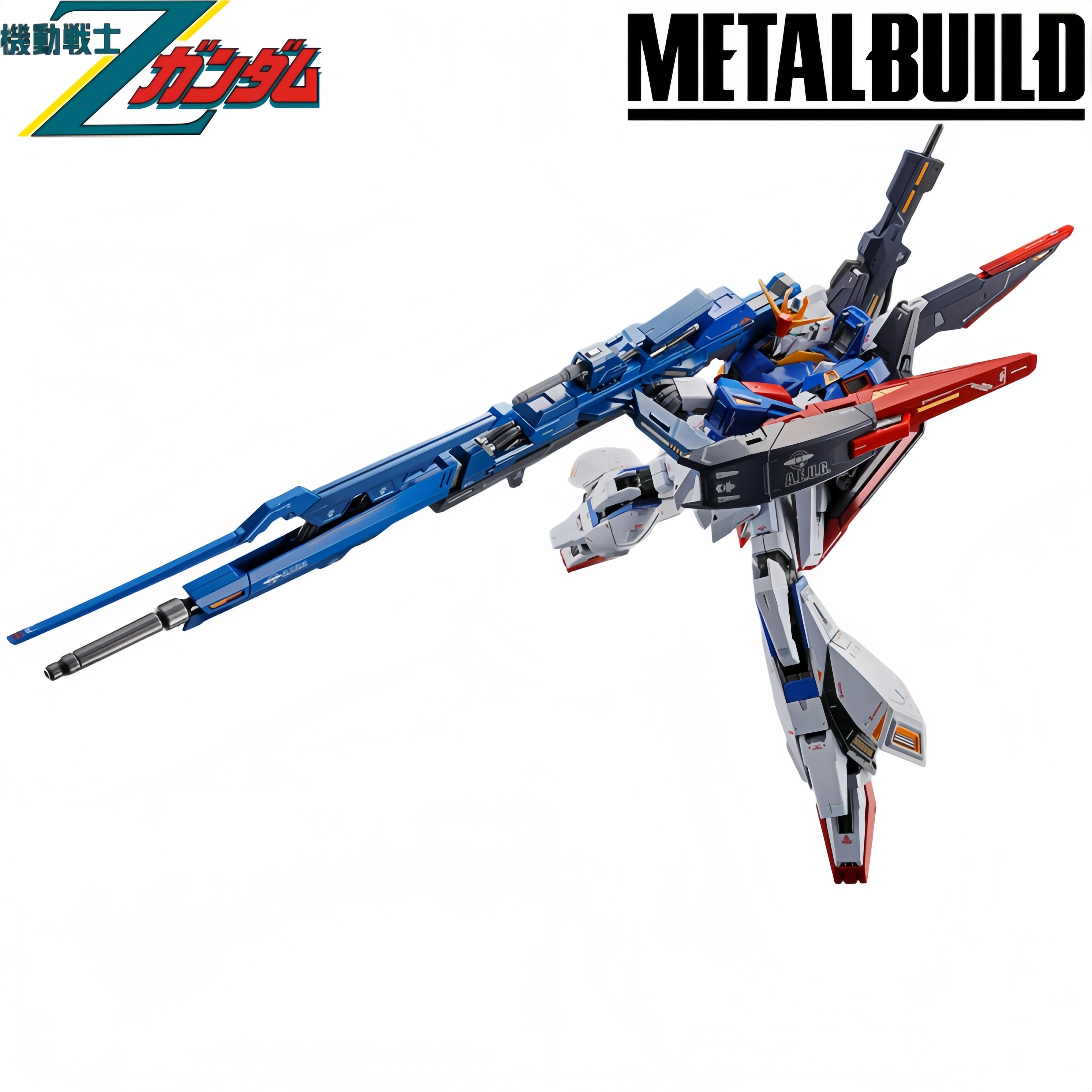Фото Оригинальная коллекционная модель-фигурка Bandai Metal Build MSZ-006 Zeta Gundam + набор опций Hyper Mega Launcher №2