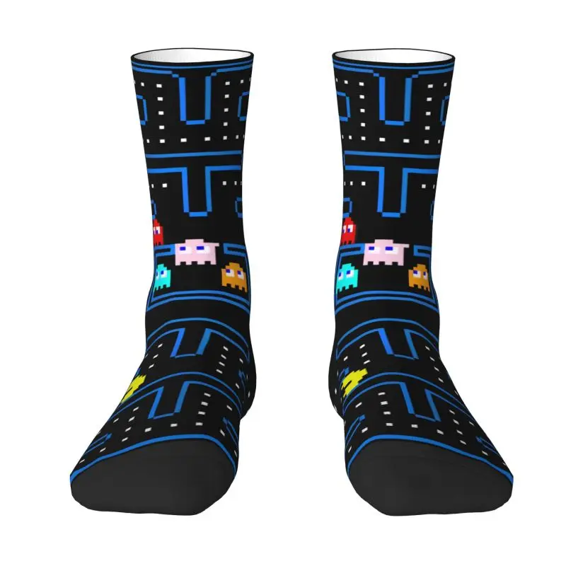 Men Women Warm Fashion Geeks Doodle Games Crew Socks