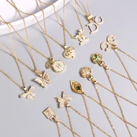 gold necklace cadena chains vintage kpop encanto zircon necklaces for women butterfly pendants choker chain aesthetic collares