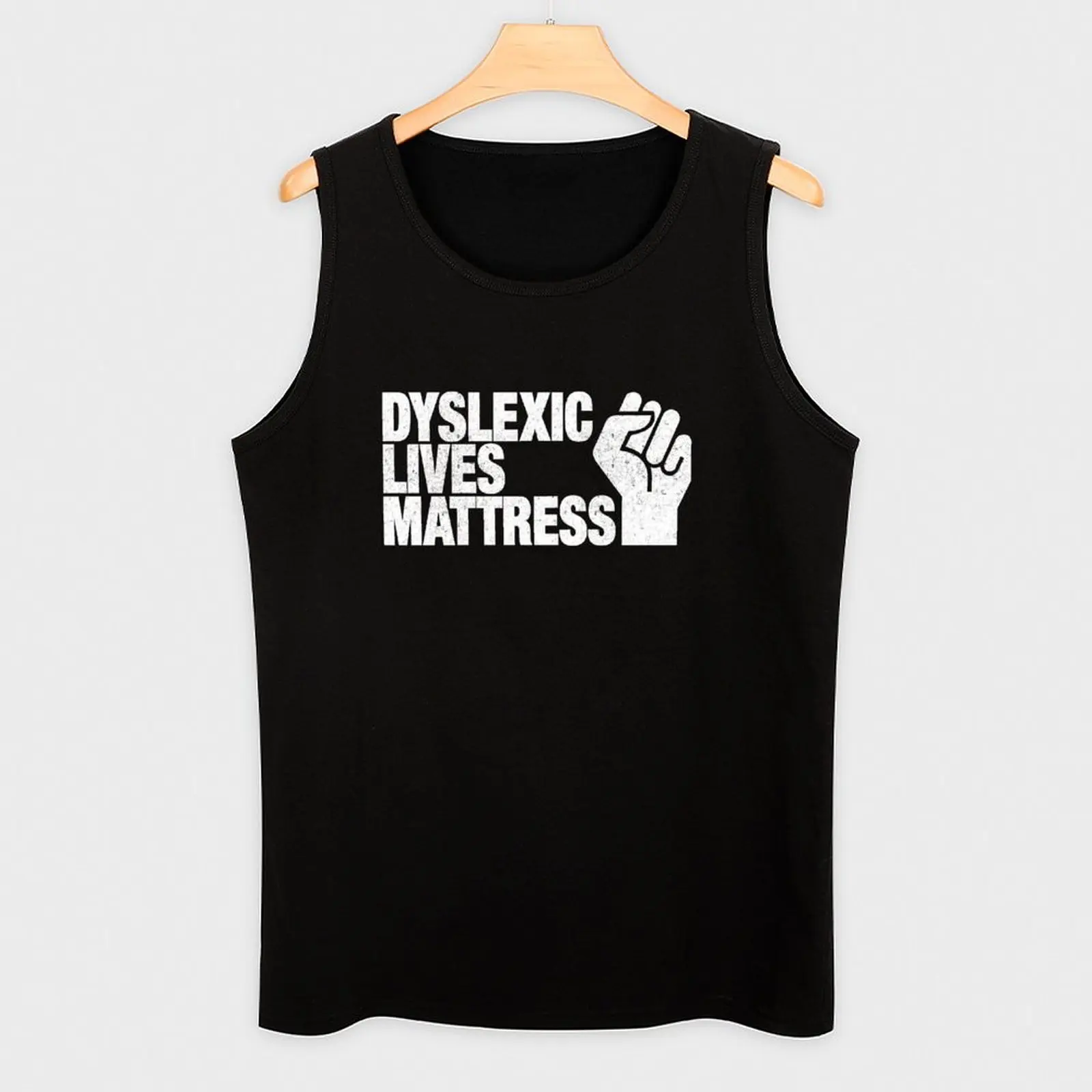 Dyslexic Lives мужские майки из хлопка без рукавов