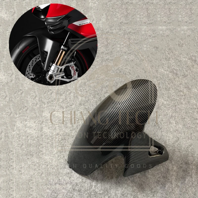 

Fit For Ducati Panigale V4/V4S V2 Motorcycle Front Fender Mudguard Mudguard Mudguard Splash Cover ABS Plastic Carbon fiber paint
