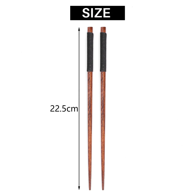 1 пара японских палочек для еды из натурального дерева фирменная упаковка