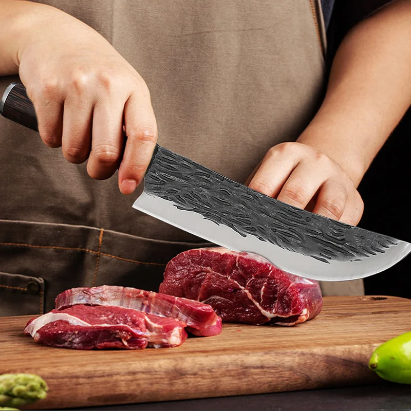 Кованый кухонный нож-Мясник 8 дюймов из нержавеющей стали для измельчения мяса