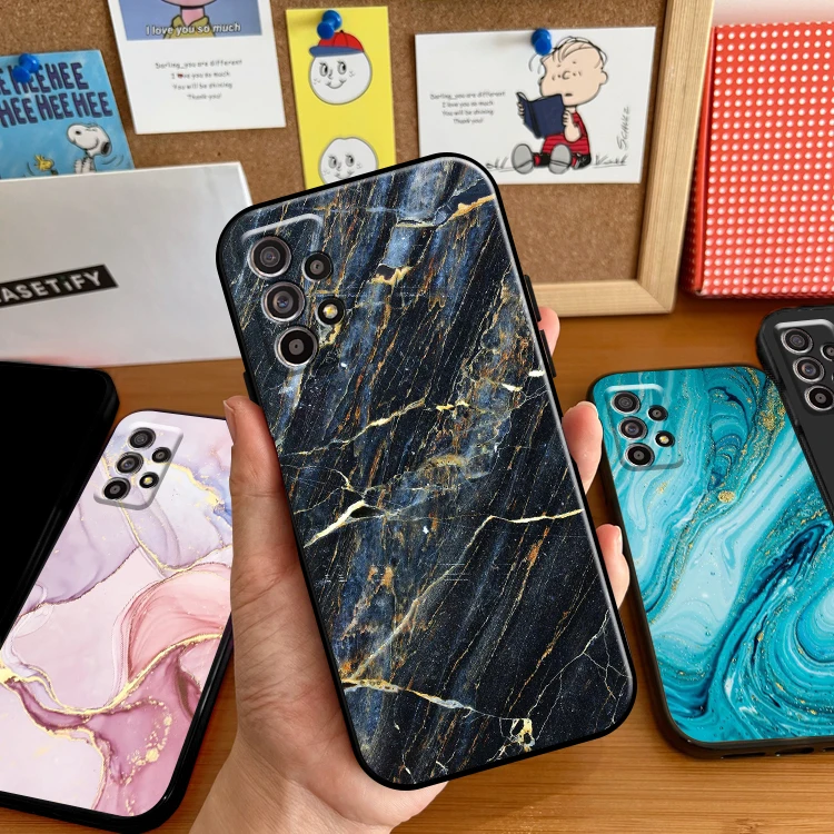 

Watercolor Marble Phone Case For Samsung Galaxy A11 A12 A21 A21S A22 A30 A31 A32 A50 A51 A52 A70 A71 A72 5G TPU Carcasa Funda