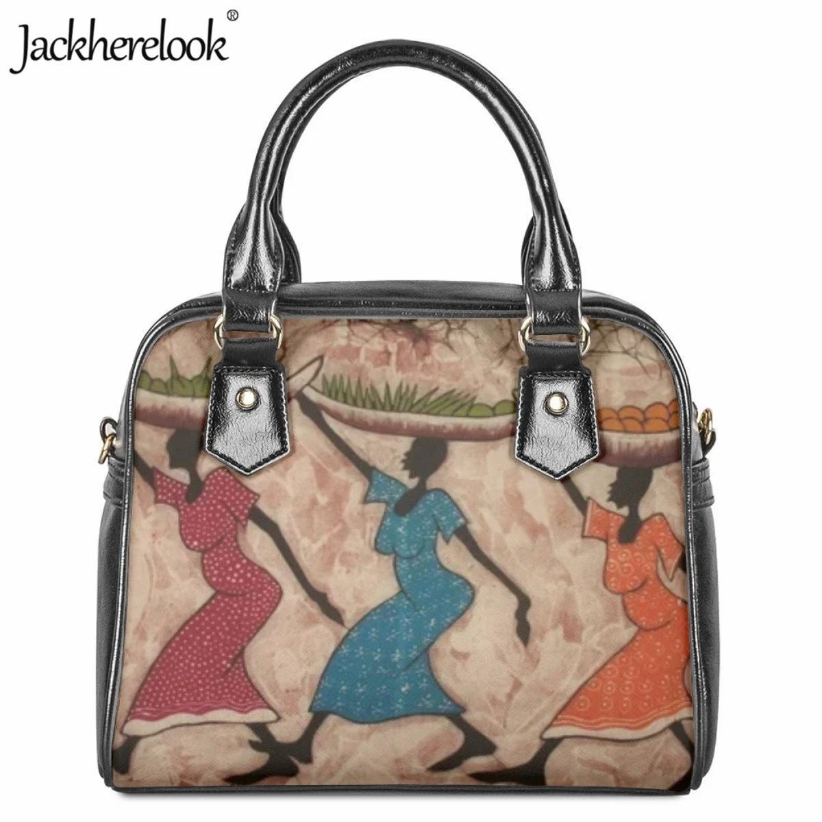 

Модная женская сумка через плечо Jackherelook, Классическая брендовая дизайнерская сумка-мессенджер, дизайнерская сумка с Африканским тотемным принтом, женская сумка
