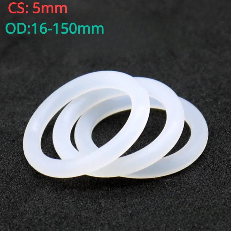 

Белое Силиконовое уплотнительное кольцо, красное уплотнительное водонепроницаемое кольцо CS: 5 мм Внешний диаметр: 16-150 мм