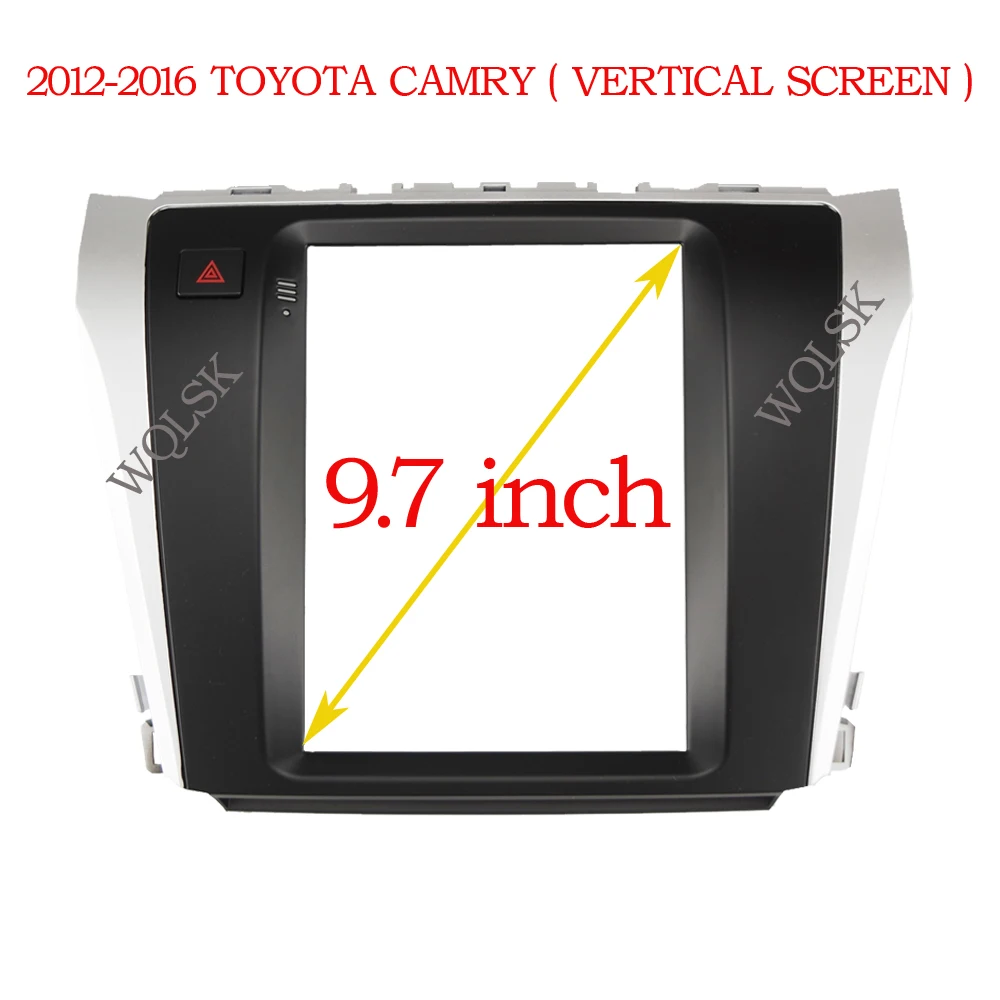 

Рамка 2 din для автомобильного радио для Toyota Camry 2012-2016, 9,7 дюймовый экран, автомобильный мультимедийный плеер, рамка для автомобильного радио