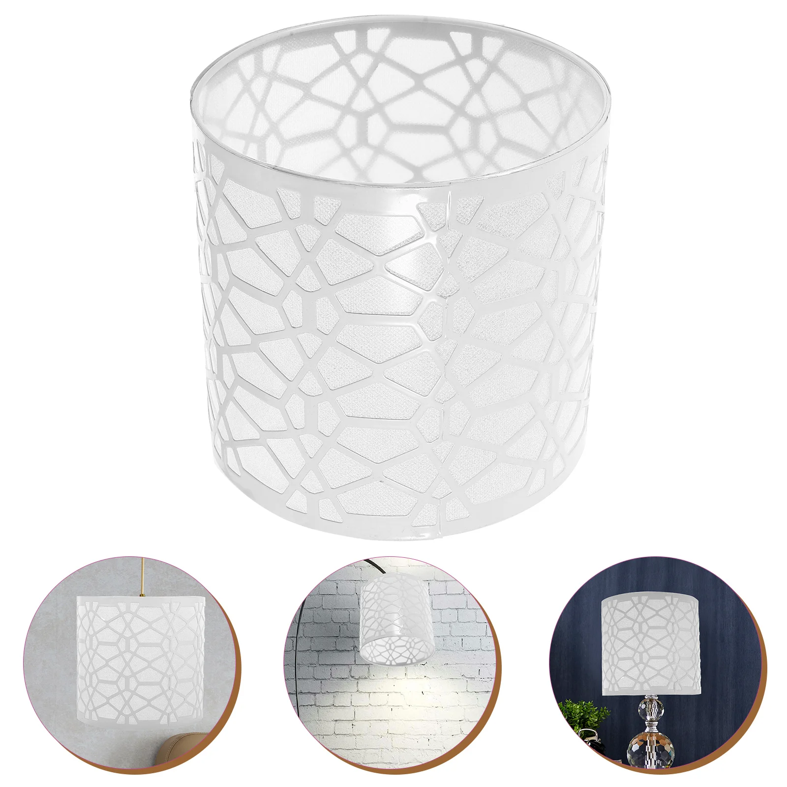 

Wrought Iron Lampshade Decorative Glass Pendant Light Living Room Desk Replacement Bedroom Shades