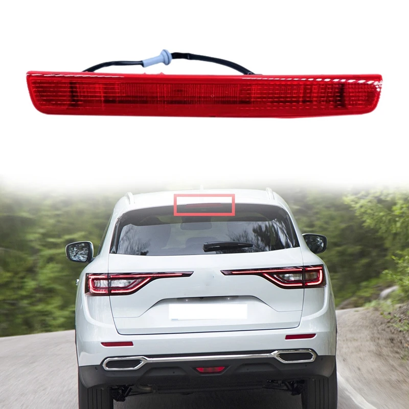

265909433R Car Red LED High Mount Rear Third Brake Light Stop Signal Lamp For Renault Koleos II MK2 2016-2020