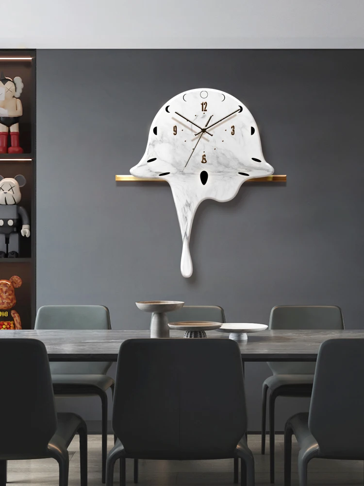 

Creative Restaurant Clock Pendant Simple Modern Household Dining Table Noiseless Hanging Clock Light Luxury High Sense Clock