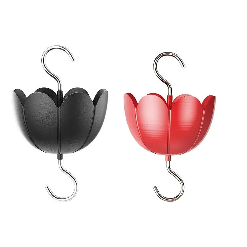 

1pcs Hummingbird Feeder Anti Ant Hook Parrot Bird Flower Shape Feeder Plastic Trap Bird Garden Feeder Tool For Outdoor Use
