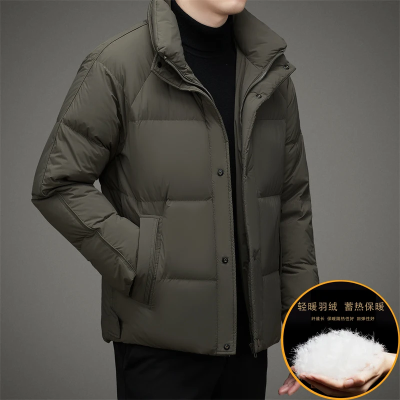 Men Winter Parkas Fashion Solid Jacket Thicken Warm Puffer Jackets Men's Clothing Ropa Hombre Jaqueta Masculina Doudoune Homme