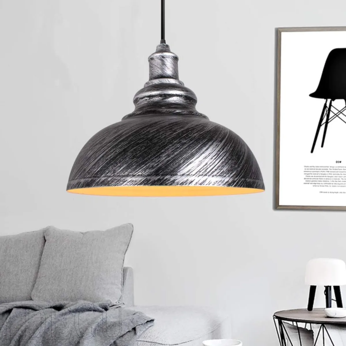 Фото JOYINLED в упаковке из 3 винтажных подвесных светильников E26/27, 30 см, 1 подвесной светильник, светодиодная люстра в индустриальном стиле, потолочные светильники №3