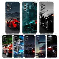 sports cars clear phone case for samsung a01 a02 a02s a11 a12 a21 s a31 a41 a32 a51 a71 a42 a52 a72 soft silicone