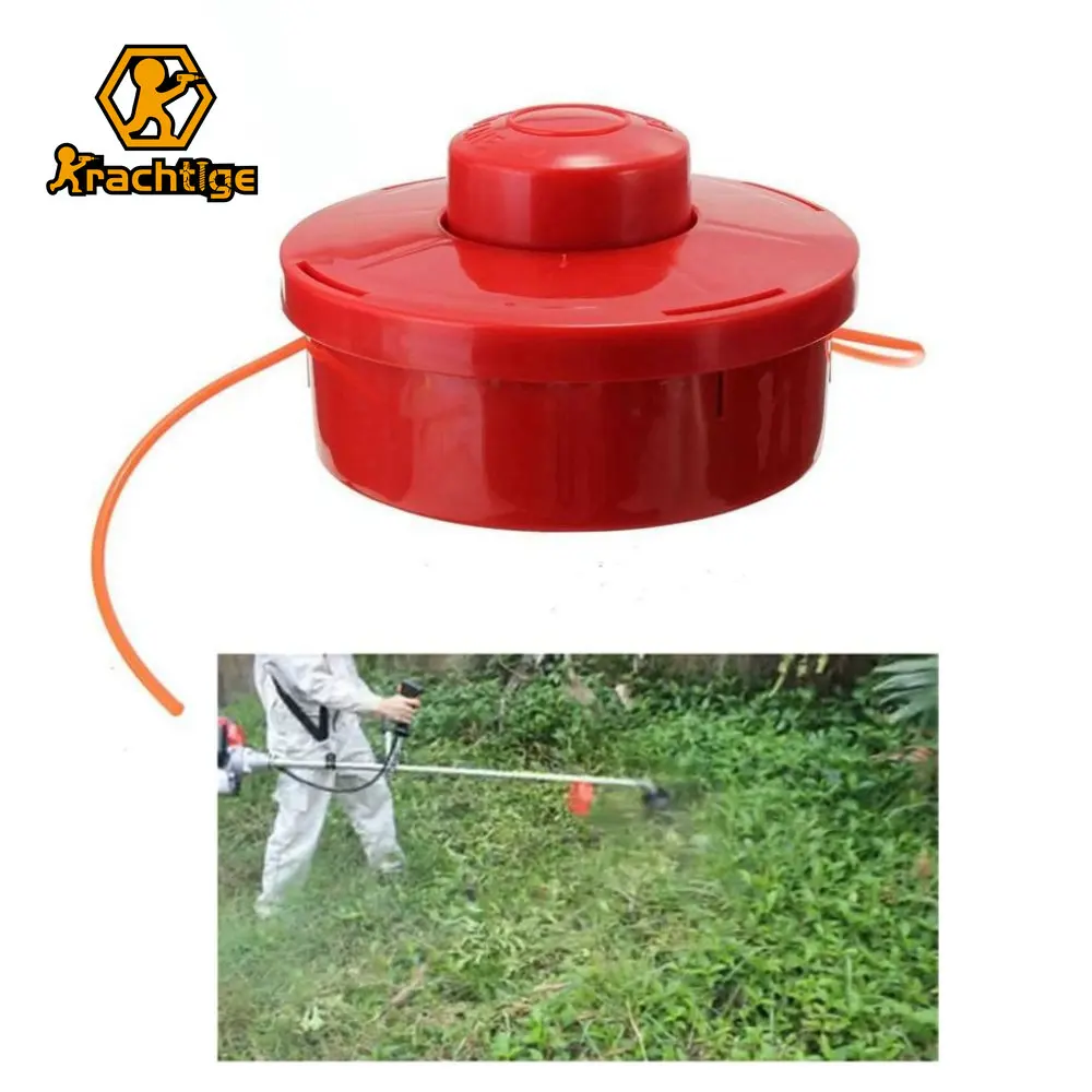 Krachtige Bump Spool Grass Trimmer Head Universal Nylon Brush Mower w/2.4mm Cut Rope / Random Color Rope