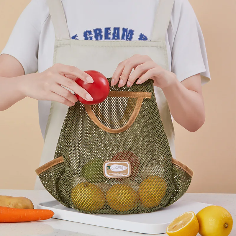 

Kitchen Fruit and Vegetable Storage Net Bag Ginger Garlic Hanging Hbag s